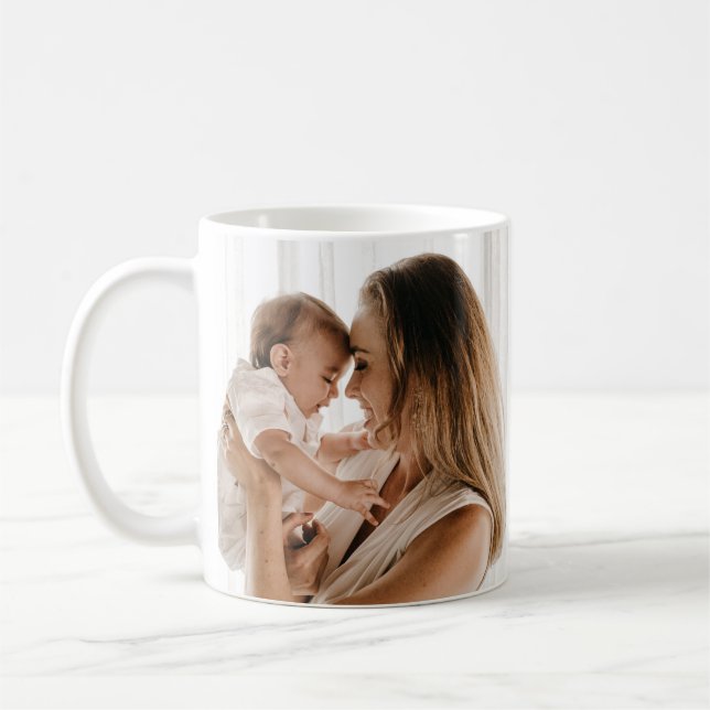 Mug Première fête des mères Cadeau photo personnalisé  (Gauche)