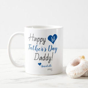 Mug Première Fête des pères Bébé Bébé Bébé Fille
