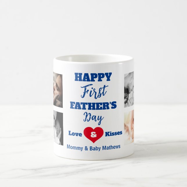 Mug Première Fête des pères moderne Happy (Centre)