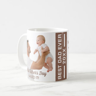 Mug Première fête des pères réussie Cadeau personnalis