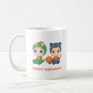 Mug Première Halloween Babies Chat noir Costume Dragon