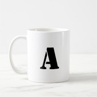 Mug Première lettre | Teal Monogram Modern Stylish Coo