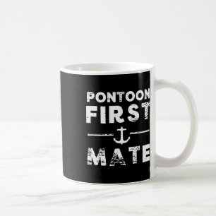 Mug Première Mate Bateau Ancre Bateau Ponton Hommes Fe