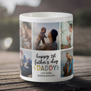 Mug Première photo de papa pour la fête des pères