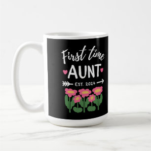 Mug Première Tante Est 2024 Promue À Nouvelle Tante