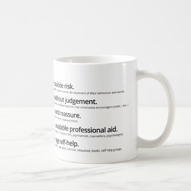 Mug Premiers secours VIVANTS de santé mentale (Droite)