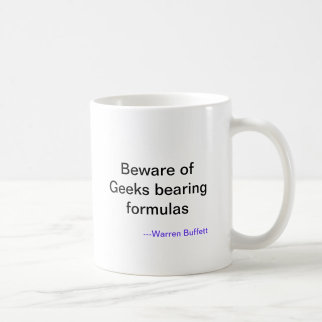 Mug Prenez garde du geeks soutenant des formules, (Droite)