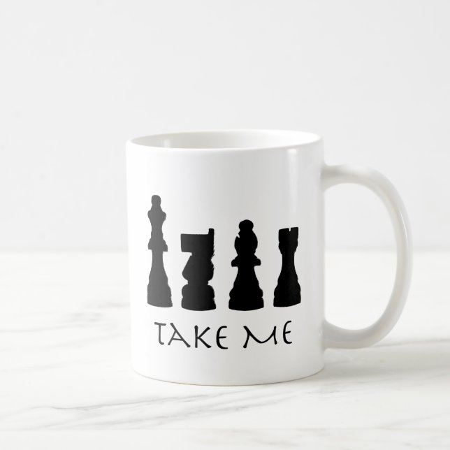 Mug Prenez-moi les pièces d'échecs (Droite)