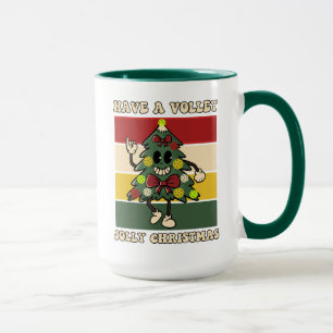 Mug Prenez un Noël Volley Jolly. Funny Pickleball
