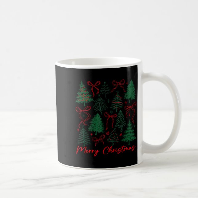 Mug Preppy Christmas Tree Merry Xmas Girly Coquette Ki (Droite)