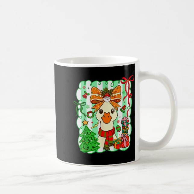 Mug Preppy Gooses Bow Xmas Tree Funny Christmas Girl W (Droite)