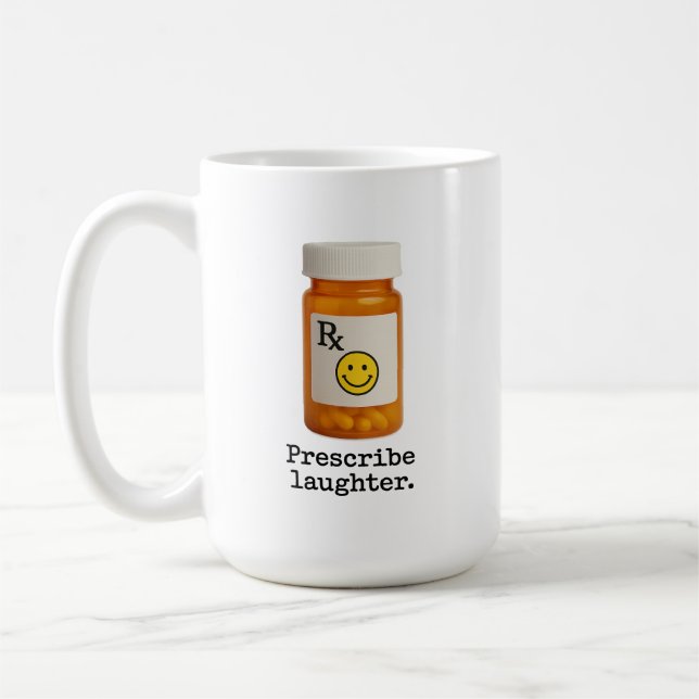 Mug Prescrire la boue de rire (Gauche)