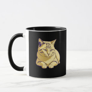 Mug Présence Silencieuse – Chat au Repos Calme