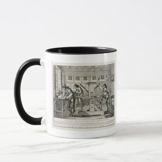 Mug Presse typographique française, 1642 (gravure) (Gauche)