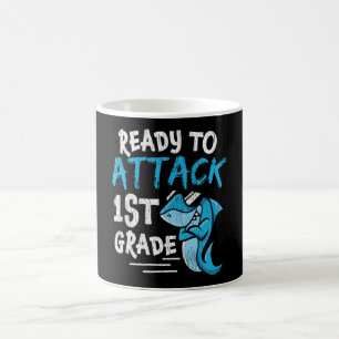 Mug Prêt à attaquer la rentrée en 1re année de requin