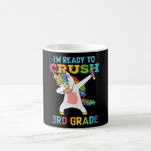 Mug Prêt à déchirer la 3e année Licorne Mignonne Écoli