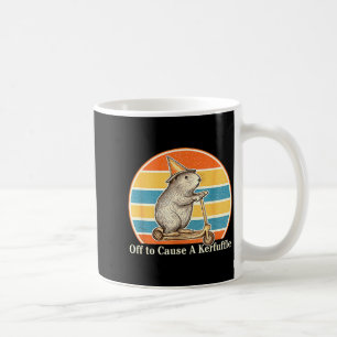 Mug Prêt à semer la pagaille drôle scooter de marmotte