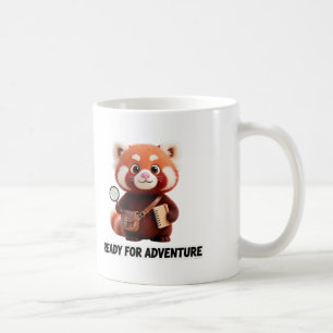 Mug Prêt pour l'aventure Explorateur mignon panda roux