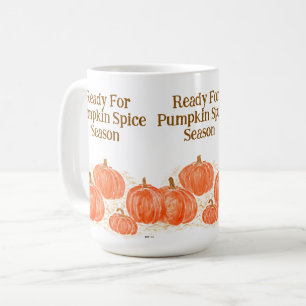 Mug Prêt pour le Citrouille d'aquarelle de saison des 