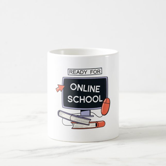 Mug Prêt pour l'école en ligne (Centre)