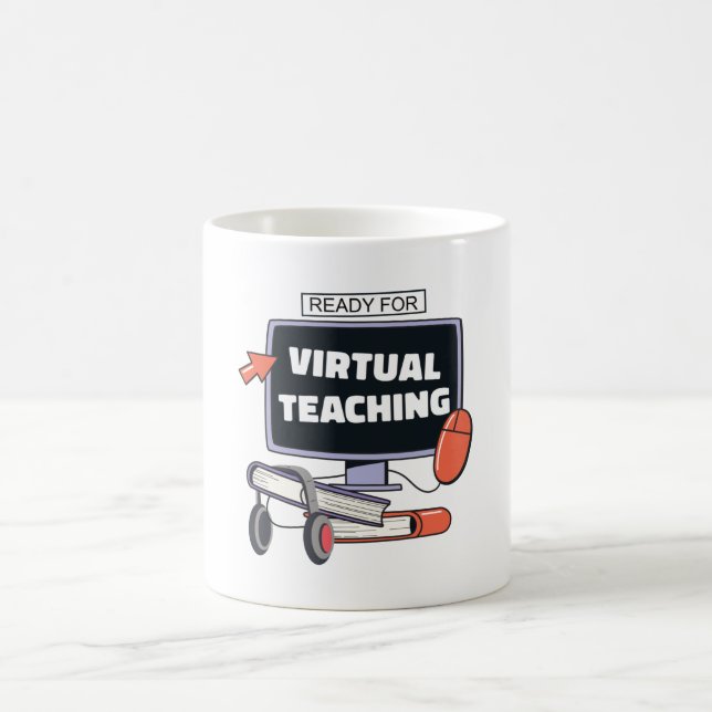Mug Prêt pour l'enseignement virtuel (Centre)