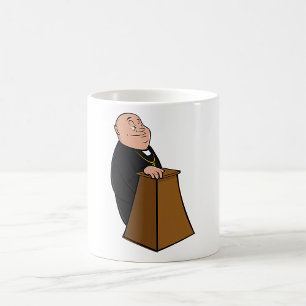 Mug Prêtre debout dans une chaire