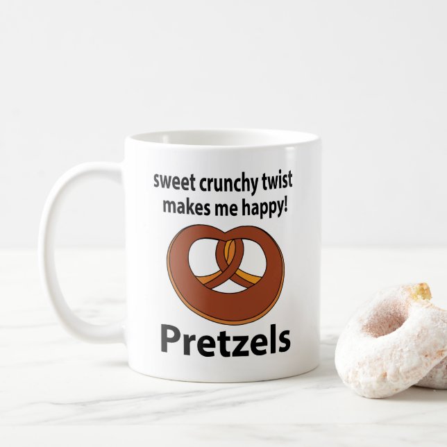 Mug Pretzel Sweet Crunchy Twist Me Rend Heureux Pretze (Avec donut)