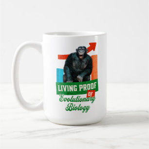 Mug Preuve vivante de la biologie évolutive Chimpanzé