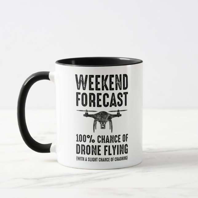 Mug Prévisions de fin de semaine - 100 % de chances de (Gauche)