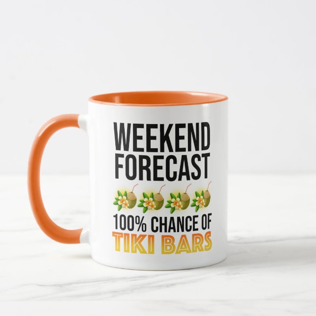 Mug Prévisions de week-end - 100 % de chances de bars  (Gauche)