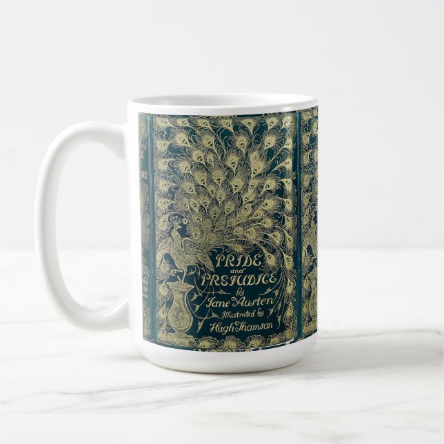 Mug Pride and Prejudice Peacock Cover (Gauche)