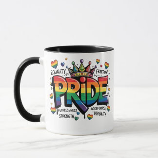 Mug Pride LGBTQ Acceptance LGBT 4th of July Flag USA