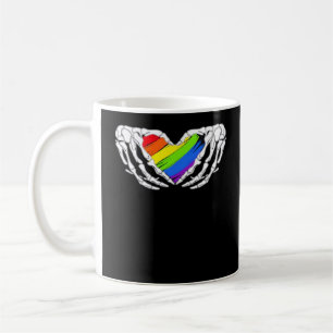 Mug Pride - Pride Skeleton mains avec coeur 2 Classic