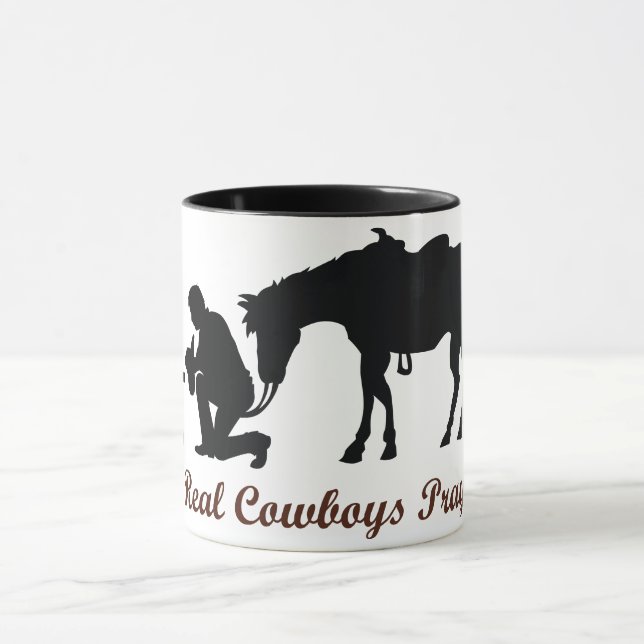 Mug Prière aux vrais cowboys (Centre)