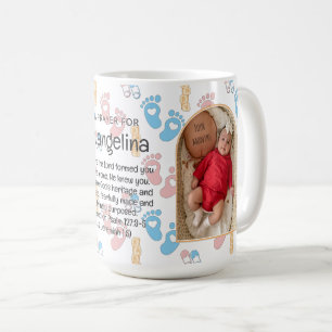 Mug Prière chrétienne pour bébé personnalisée