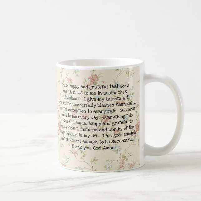 Mug Prière de prospérité pour l'abondance  (Droite)