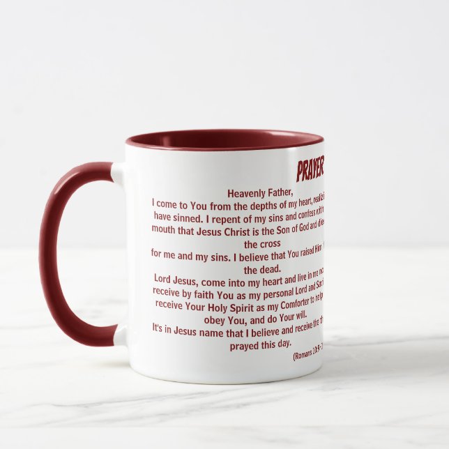 MUG PRIÈRE DE SALUT (Gauche)