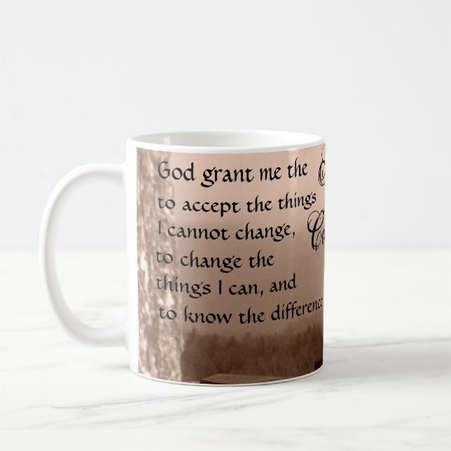 Mug prière de sérénité (Gauche)