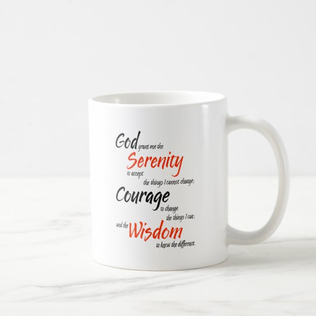 Mug Prière de sérénité (Droite)