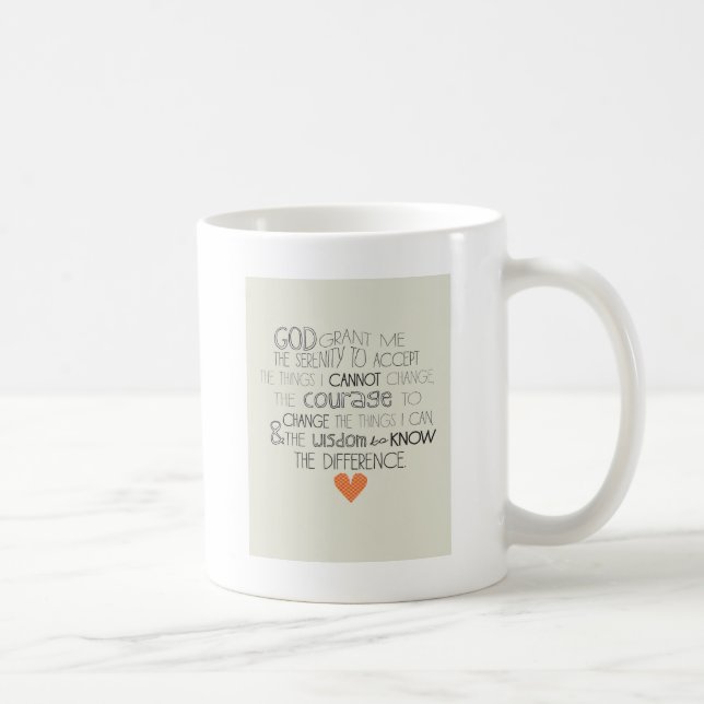 Mug Prière de sérénité (Droite)