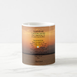 Mug Prière de sérénité Coucher de soleil