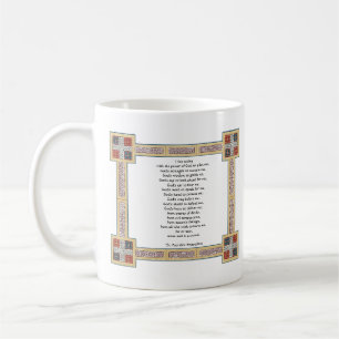 Mug Prière du plastron de St Patrick avec les noeuds
