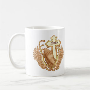 Mug Prière Hands Christian Cross