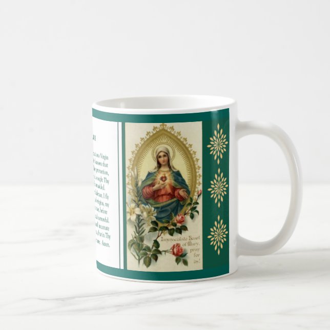 Mug Prière impeccable et douleureuse de Vierge Marie (Droite)