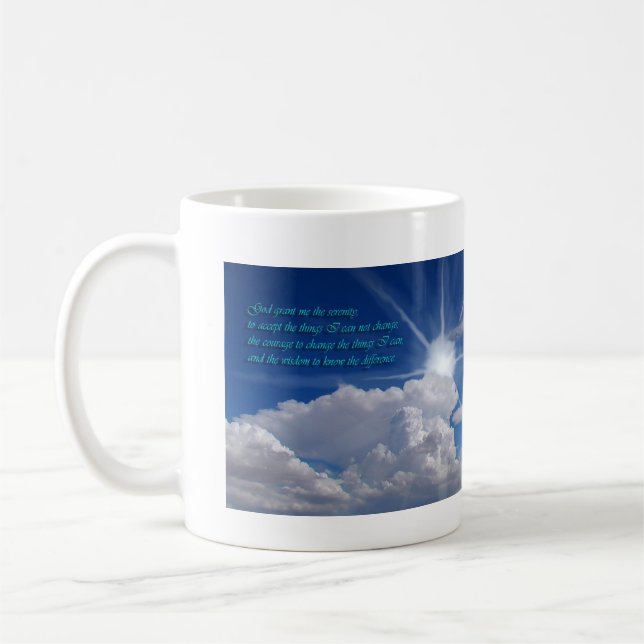 Mug prière mug1 de sérénité, (Gauche)