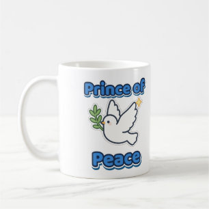 Mug Prince de Paix Noël Colombe Branche d'Olivier