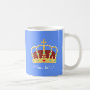 Mug Prince élégant Crown avec des bijoux pour des