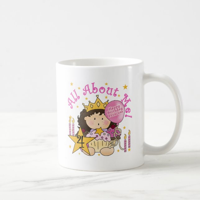 Mug Princess All About Me 4th Birthday Tshirts (Droite)