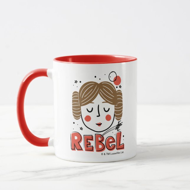 Mug Princess Leia Doodle (Gauche)