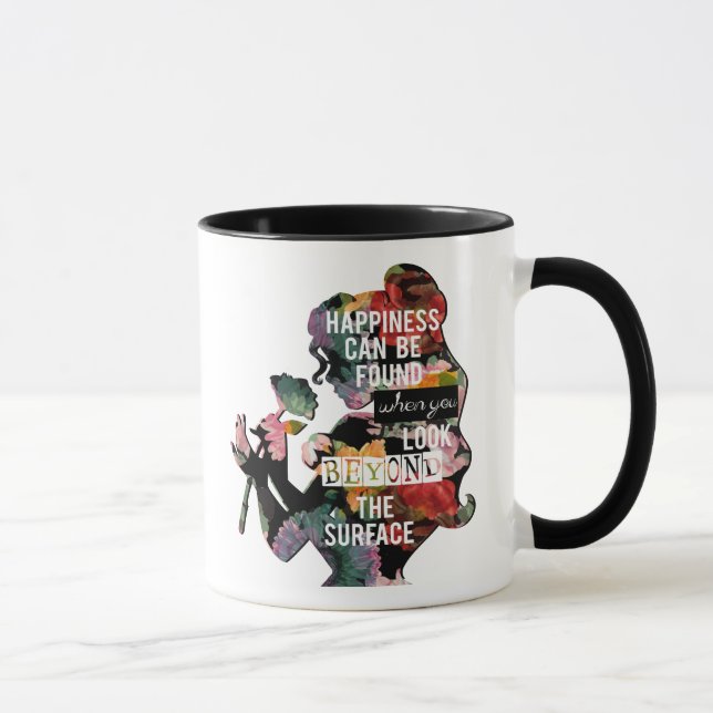 Mug Princesse | Belle Silhouette Florale (Droite)